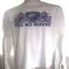 Yes No Maybe - Mens White Crests T